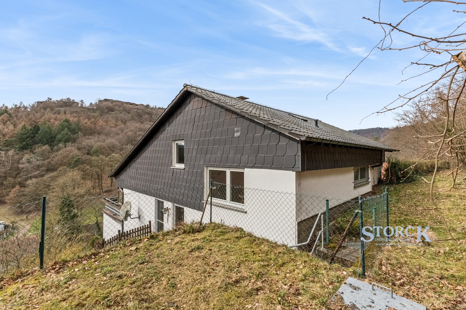 Wohnen mit Burgblick - Einfamilienhaus in ruhiger Waldrandlage mit großem Grundstück